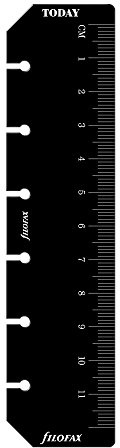 Filofax Taschenlineal, Schwarz (B213609)