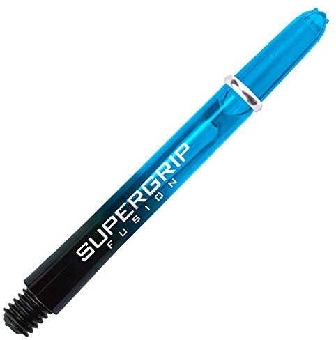 1 lot de 3 tiges de fléchettes Harrows Supergrip Fusion, aqua, Midi