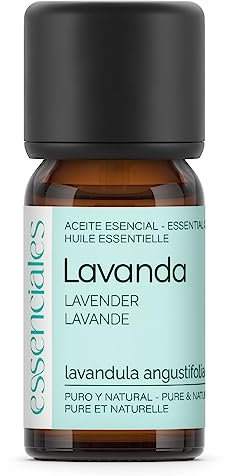 Essenciales - Aceite Esencial de Lavanda BIO, ECOLÓGICO, 100% Puro y Certificado, 10 ml | Aceite Esencial Lavandula Angustifolia