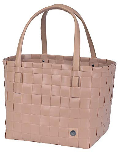 Handed By - Color Match - Shopper/Einkaufskorb/Einkaufstasche/Flechtkorb - Copper Blush/Altrosa - 27 cm x 31 cm x 24 cm