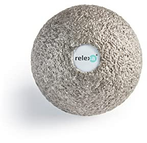 Relexa Faszienball 6cm - Ideal Zur Massage Bei Rückenschmerzen & Als Ergänzung Zum Fitness-Training - Angenehmes Material & Recyclebar - Grau