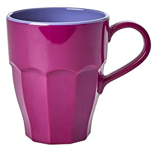 Rice - Taza de melamina, 250 ml, color ciruela suave