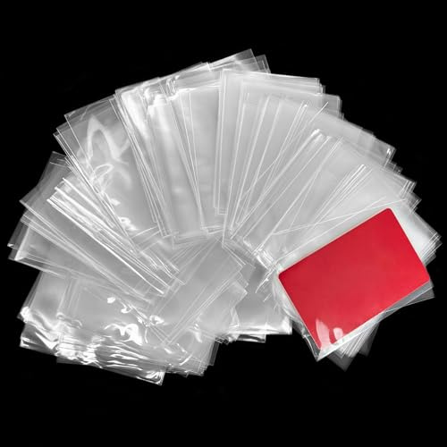 Diompirux 300 pièces Plastique Pochettes Jeux de Cartes à Collectionner, cartes à collectionner haute transparence, Vierges Trading Card Sleeves, Cartes de Change pour Pokemon,Yu-Gi-Oh,Taille standard