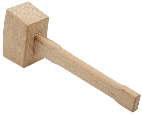 Ieron Martillo de Haya, mazo de Madera Maciza, Herramienta para Trabajar la Madera, minimartillo Hecho a Mano, se Puede Utilizar para Herramientas artesanales de carpintería Hechas a Mano