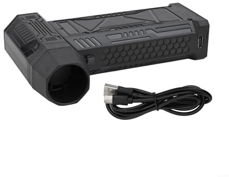 Souffleur à poussière turbo sans fil 150 000 tr/min avec moteur sans balais, 8000 mAh USB-C rechargeable, pour voiture, maison et bureau, puissance de 210 W avec lampe de poche