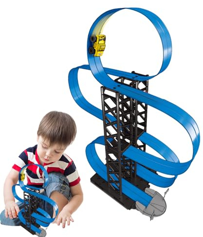 Kit de Jeu Slotcar - Jeu de véhicule magnétique Flexible - Véhicules à Friction - pour, Anniversaire, récompenses Scolaires, fête, Noël, Remplissage de Sacs et