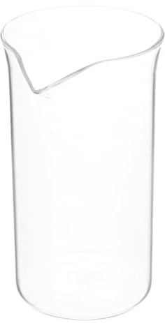 AMUSLESUR Bicchiere di Vetro Termoresistente da 350 Ml per Caffettiera Espresso, Tazza di Estratto Caffè e Tè Filtro Integrato, Accessorio di Ricambio per Pressa Caffè Adatto a Uso