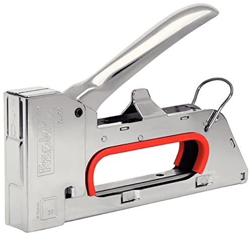 Rapid PRO R153 Handtacker - Kompakter Tacker aus Stahl für Holz und Stoffe, für Typ 53 Klammern (4-8 mm), Ergonomisch, Rückschlagfrei, Zum Polstern und Dekorieren