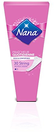 Nana Dailies Style Protège-Lingerie String - Protège-Slip Fin et Flexible - 30 Protège-Slips - Lot de 2
