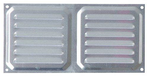 Brinox B70230A - Rejilla de ventilación (10 x 20 cm) color aluminio