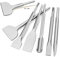 7PCS SDS-Plus Chisel Set for Rotary and Demolition Hammers - Tile, Grooving, Scraping, Flat, Point, Scaling, and Angled Chisels