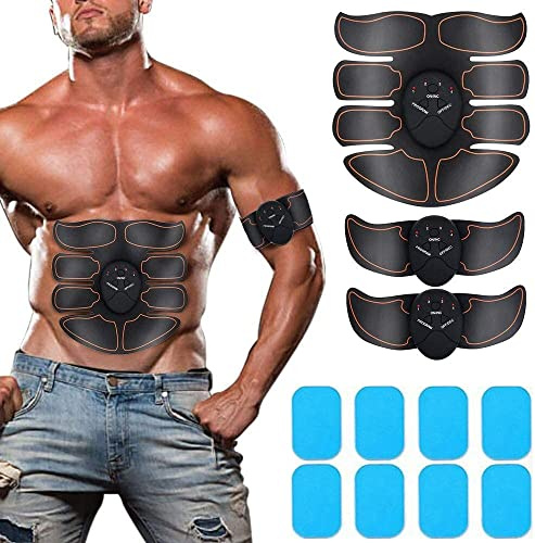 ABS Muscle Stimulator, Abdominal Muscle Toner ABS Training Workout Belt Body Toing Gear Waist Trimmer Fitness Equipent Home Office Exercise for Abdomen/Arm/Leg