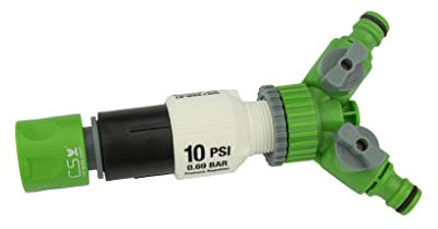CS Druckminderer 0,69 bar mit 2-Wege-Regulierventil – für CS Perlschlauch Startup – druckreduziert & wassersparend für die eco Gartenbewässerung