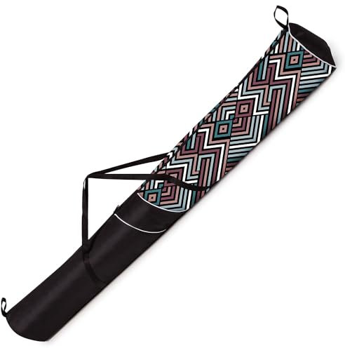Ferocity Skitasche Skisack für 1 Paar Ski 170 cm Lang Pastel Zig ZAG [053]