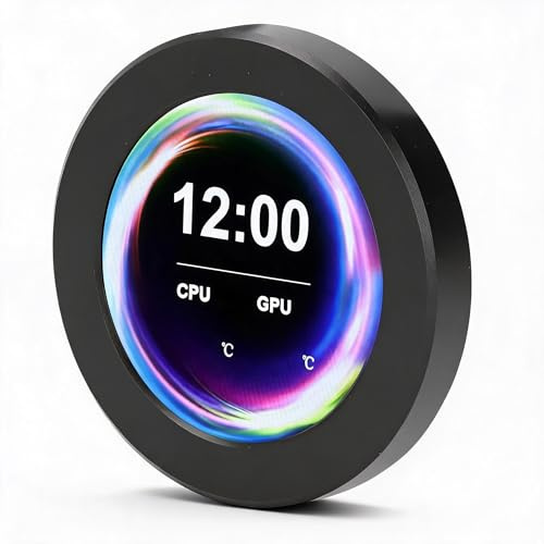 Écran AIO de 2,1 pouces, Refroidisseur de liquide pour processeur AIO RGB, écran LCD LCD pour refroidisseur de liquide de processeur, écran LCD circulaire tout-en-un pour ordinateur PC