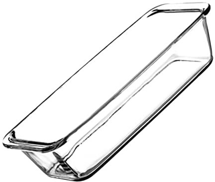 Garneck Tempered Glass Baking Pan and Rectangular Glass Food Serving Dish, 1.5l Heat-Resistant Oven and Microwave Safe Kitchen Glassware with Handles for Cheese Bakes and Casseroles