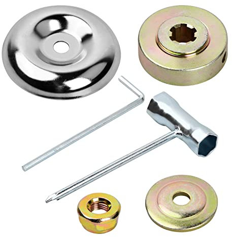 Rapidbok 6 Piezas Accesorios para Desbrozadoras de Metal, Universales Accesorio Adaptador de Cuchilla, Adecuado para Repuestos de Desbrozadoras y Cortacésped, Fijación de Tuercas de Cuchilla