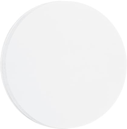 QUARKZMAN 60 Pcs Cercles Blancs Découpés en Papier, Découpes Rondes de 6 Pouces 200gsm/75lb en Carton pour l'Artisanat DIY Décoration de Tableau d'Affichage de Classe