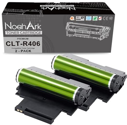 NoahArk Compatible pour CLT-R406 R406 CLT-R404 Unités de Tambour Remplacement pour Samsung C410W CF460FW C460W CLP-360 CLP-365 CLX-3305 CLP-365W CLX-3305FW CLX-3300 CLX-3305FN CLX-3305W (2 Paquets)