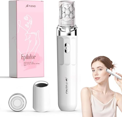 Epilator for Women,2 in 1Facial Hair Removal for Women,Electric Lady Shaver for Face with LED Light,Hair Removal Device Legs/Face/Bikini/Arms,Smooth Epilator Trimmer Travel Kit Set Upgrade