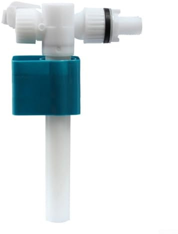 Válvula de llenado de inodoro de entrada lateral con flotador ajustable, construcción de material ABS y diseño de válvula de aguja para tanques de inodoro de entrada lateral, compatible con la mayoría