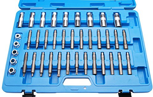 Herkules Werkzeuge Stoßdämpfer-Werkzeug-Set Steckschlüssel Satz, Blau, für Front und Rear, Kunststoffkoffer, Hochwertige Qualität, Langlebig in der Werkstatt