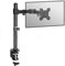 Fully Adjustable Single Long Arm Monitor Mount | For 13-27” Screens | Height Adjustable | Ergonomic Tilt, Rotate & Swivel | Easy Installation | M&W