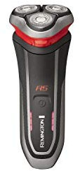 Remington Elektrischer Rasierer Herren R5 (Nass- & Trocken-Rasierapparat, Schnellladung, Akkubetrieb, Comfort Detailtrimmer + Langschaarschneider, 3-TageBart-Aufsatz) Rotationsrasierer R5000