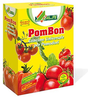 AL.FE CONCIME POMBON Concime granulare per Pomodori. Favorisce Una Crescita Sana e rigogliosa garantendo ottimi Frutti. 1 kg