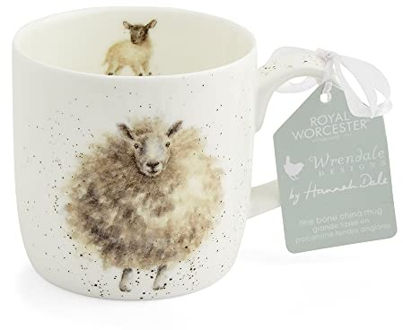 Wrendale Designs Woolly Jumper - Sheep Single Ceramic Mug Royal Worcester