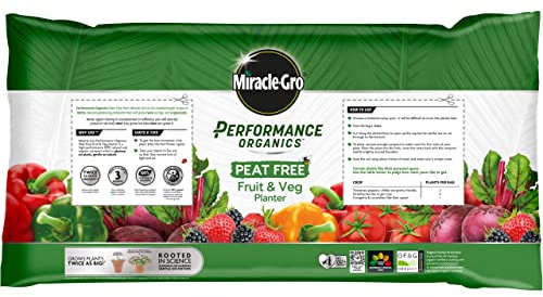 Miracle-Gro Performance Organics PEAT FREE Fruit & Veg Planter - 2 Plant Size