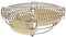 Fresh Grills Divide and Conquer Sysyem pour barbecue Mega Kamado de 53,3 cm et la plupart des autres Kamados de 53,3 cm – 46 cm x 46 cm