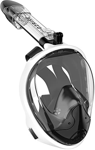 G2RISE SN01 Snorkelmask med avtagbart kamerafäste, anti-imma och vikbar design, avancerat andningssystem för en säker snorklingsupplevelse för vuxna och barn