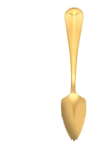 Cuillère à pamplemousse en acier inoxydable – Argenterie à bord dentelé, outil polyvalent pour trancher les fruits | Cuillère multifonction pour agrumes, kiwi et desserts avec prise en main