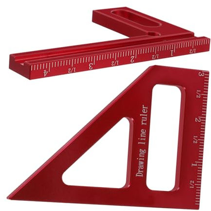 NUOBESTY Righello Multifunzionale Per La Misurazione Di Falegnami Squadra Per Lavorazione Del Legno Righello Quadrato Per Falegname Per Falegname Per