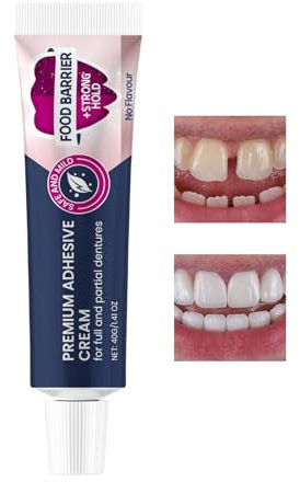 Davivian Adesivo Sicuro per Protesi,Adesivo per Protesi Fisse | 40g Adesivo Termoplastico Per Cura Quotidiana, Uomini Donne Anziani, Fissaggio Temporaneo Durante I Pasti A Casa