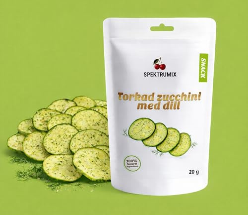 Torkad Zucchini med Dill – Naturligt Krispigt Snacks utan Tillsatser | 20 g |