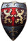 Holzspielerei 53578 Ritterschild, Rot-Gold-Silber