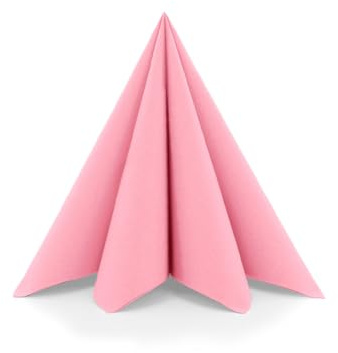 Sovie HOME Serviette in ROSA aus Linclass Airlaid, 40 x 40cm, 1/4 Falz, 12 Stück, edle stoffähnliche Einwegservietten für Hochzeit, Feier, Dinner