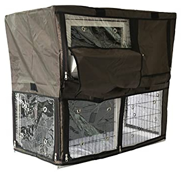 BUNNY BUSINESS 2-Tier Double Decker Rabbit/Guinea Pig Hutch with Sliding Tray & Hay Rack (Cover Only)