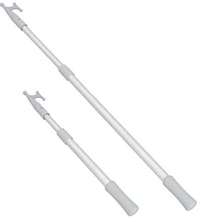 2pk Lightweight Extending Boat Hooks Telescopic Poles 70-210cm Aluminium