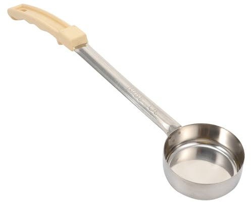 HEMOTON 3oz Yellow Metal Portion Control Ladle with Plastic Handle - 1 Count