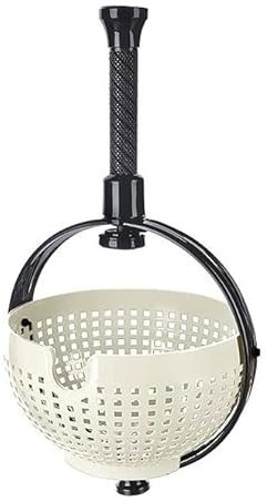 Easy-to-Use Salad Spinner shakers Large Capacity Non-Scratch Colander Dryer Spina Collapsible Handle Home 360 Rotary Drain Rack Kitchen Cleaning Basket Washer Fruit Vegetable Lettuce Cleaner (Cream)