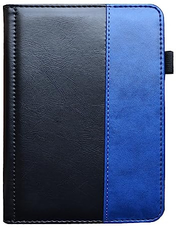 Fodral för Kindle 7:e generationens fodral 2014 Ebook Reader Läderfodral modell WP63GW Skyddshud med magnetiskt stängd sömn (Color : Blackblue, Size : Kindle 7th WP63GW)