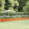 Xichuzi Jardinera, Macetero, Macetas para Flores y Plantas, Macetero para Jardin, de Acero corten Gris 600x80x45 cm
