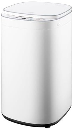 Home Mini tvättmaskin,Kompakt tvättmaskin 3kg Kapacitet Helautomatiska Underkläder Strumpor Tvättmaskin 21 Minuter Snabb Tvätt,för Resa Lägenheter Sovsalar Vit