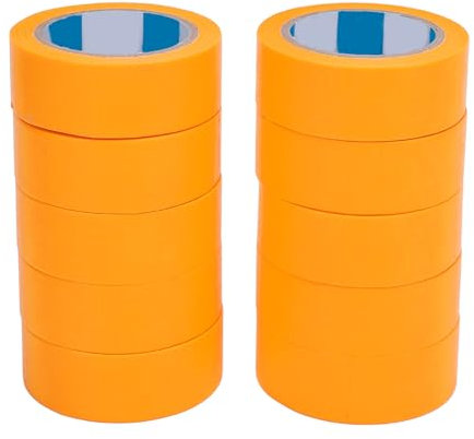 Fafeicy Fabriqué à Partir de Papier, Nos Peintres Ruban Adhésif 1 Pouce X 55 Yards, 2 Rouleaux avec Ruban Adhésif à Usage Général pour la Peinture Murale à la Maison, Bâtiment, Papeterie