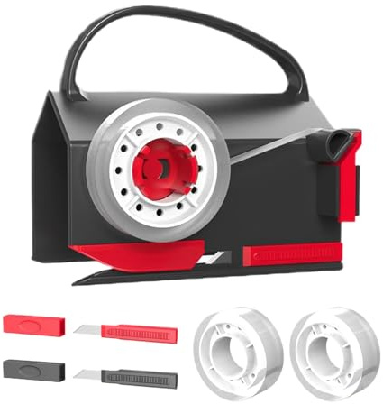 Schneider för presentpappersrullar, praktisk pappersskärare med handtag – precision julförpackningsenhet – för, postförsändelse, arbetsplats, paket, klistermärken, dekaler, folie,