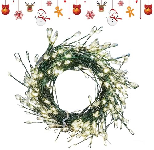 Dimmable Bright - Tree Lights, 50 Count Warm Lighting with Remote Control, Flexible Copper Wire 8 Modes for Effects, Twinkle Garland Kit Ambiance Creator, Wedding Party Bedroom Mantelpiece Decoration