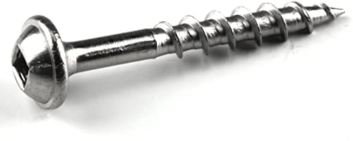 Kreg Zinc Pocket-Hole Screws - SML-C125-500 - 1-1/4 Inch - Coarse Thread - Maxi-Loc Head - Indoor - 500 Count